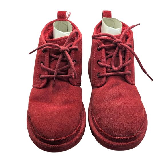 UGG Mens Red Neumel Suede Heritage Chukka Classic Boots - Picture 5 of 12